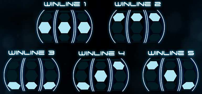 Игровые линии игрового автомата Jackpotz